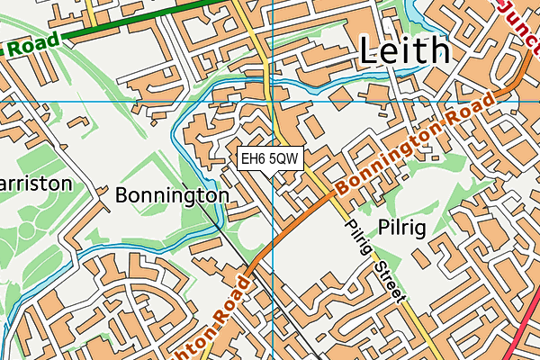 EH6 5QW map - OS VectorMap District (Ordnance Survey) EH6 5QW map - OS VectorMap District (Ordnance Survey)