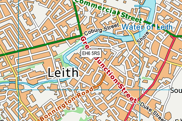 EH6 5RS map - OS VectorMap District (Ordnance Survey) EH6 5RS map - OS VectorMap District (Ordnance Survey)