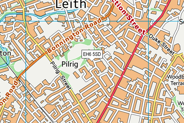 EH6 5SD map - OS VectorMap District (Ordnance Survey) EH6 5SD map - OS VectorMap District (Ordnance Survey)
