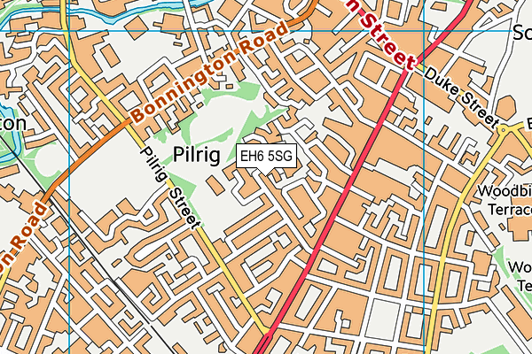 EH6 5SG map - OS VectorMap District (Ordnance Survey) EH6 5SG map - OS VectorMap District (Ordnance Survey)