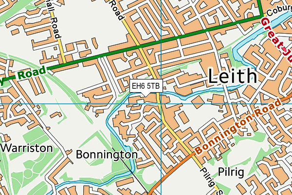 EH6 5TB map - OS VectorMap District (Ordnance Survey) EH6 5TB map - OS VectorMap District (Ordnance Survey)