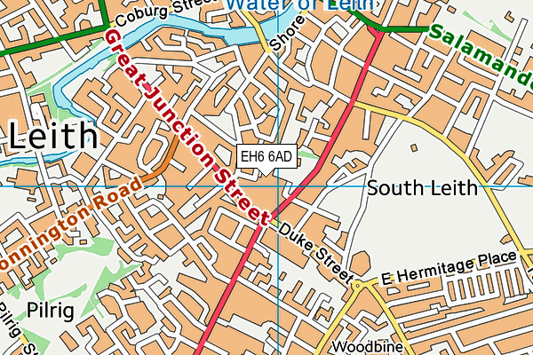EH6 6AD map - OS VectorMap District (Ordnance Survey) EH6 6AD map - OS VectorMap District (Ordnance Survey)