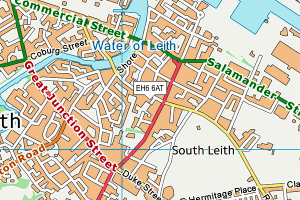 EH6 6AT map - OS VectorMap District (Ordnance Survey) EH6 6AT map - OS VectorMap District (Ordnance Survey)