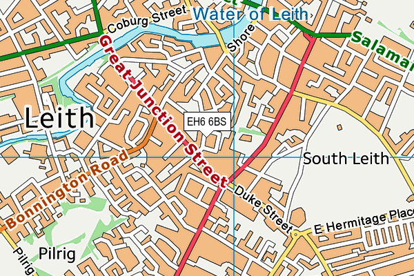 EH6 6BS map - OS VectorMap District (Ordnance Survey) EH6 6BS map - OS VectorMap District (Ordnance Survey)