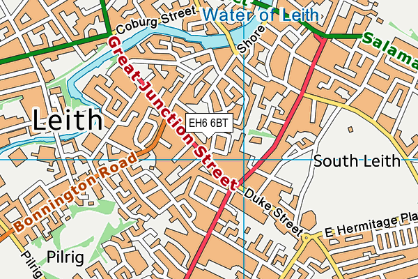 EH6 6BT map - OS VectorMap District (Ordnance Survey) EH6 6BT map - OS VectorMap District (Ordnance Survey)