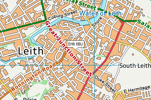 EH6 6BU map - OS VectorMap District (Ordnance Survey) EH6 6BU map - OS VectorMap District (Ordnance Survey)
