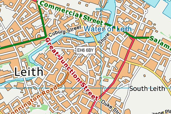 EH6 6BY map - OS VectorMap District (Ordnance Survey) EH6 6BY map - OS VectorMap District (Ordnance Survey)