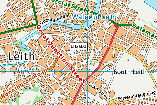 EH6 6DB map - OS VectorMap District (Ordnance Survey) EH6 6DB map - OS VectorMap District (Ordnance Survey)