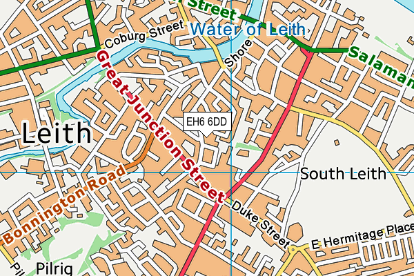 EH6 6DD map - OS VectorMap District (Ordnance Survey) EH6 6DD map - OS VectorMap District (Ordnance Survey)