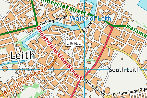 EH6 6DE map - OS VectorMap District (Ordnance Survey) EH6 6DE map - OS VectorMap District (Ordnance Survey)