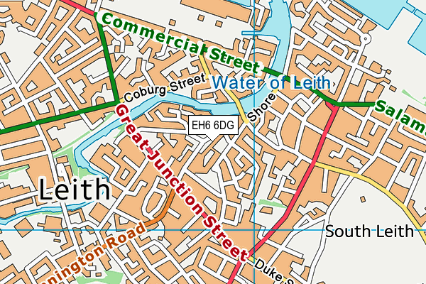 EH6 6DG map - OS VectorMap District (Ordnance Survey) EH6 6DG map - OS VectorMap District (Ordnance Survey)
