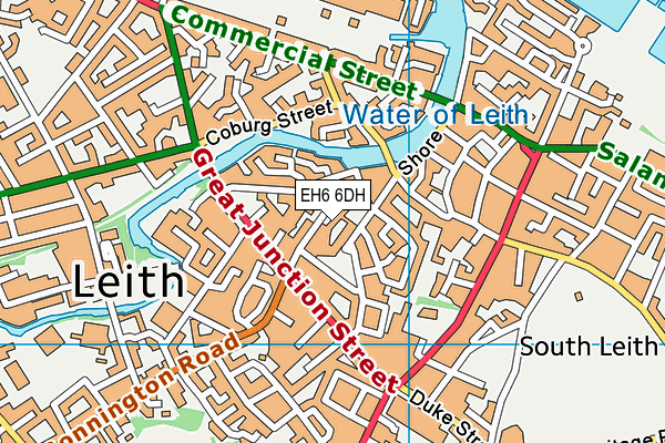 EH6 6DH map - OS VectorMap District (Ordnance Survey) EH6 6DH map - OS VectorMap District (Ordnance Survey)