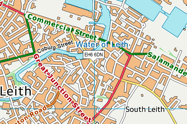 EH6 6DN map - OS VectorMap District (Ordnance Survey) EH6 6DN map - OS VectorMap District (Ordnance Survey)