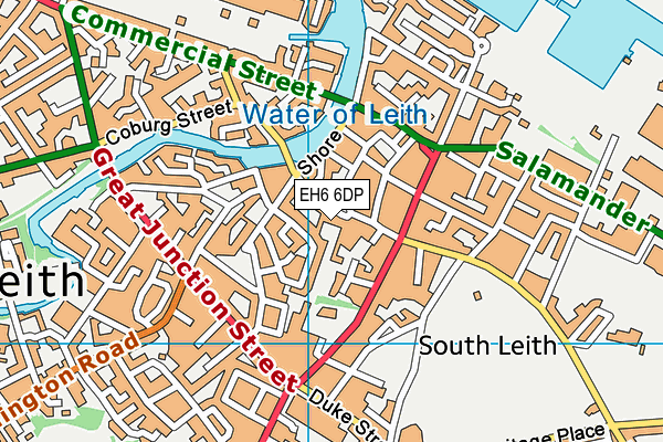 EH6 6DP map - OS VectorMap District (Ordnance Survey) EH6 6DP map - OS VectorMap District (Ordnance Survey)