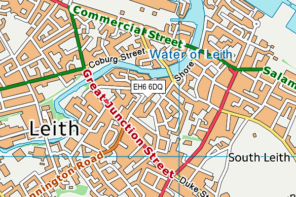 EH6 6DQ map - OS VectorMap District (Ordnance Survey) EH6 6DQ map - OS VectorMap District (Ordnance Survey)