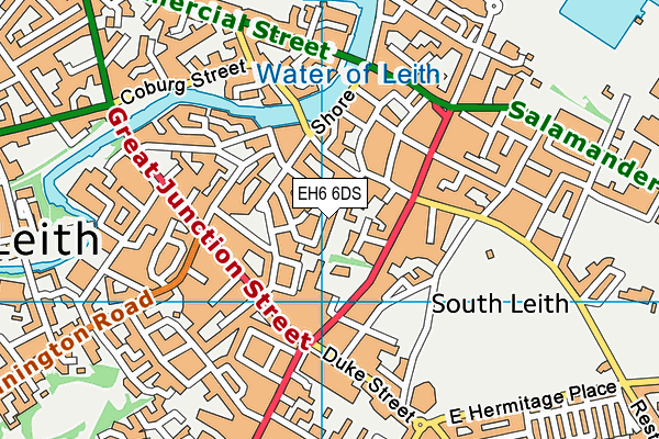 EH6 6DS map - OS VectorMap District (Ordnance Survey) EH6 6DS map - OS VectorMap District (Ordnance Survey)