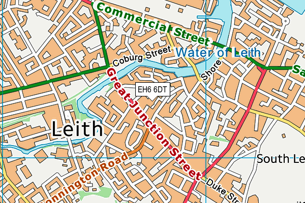 EH6 6DT map - OS VectorMap District (Ordnance Survey) EH6 6DT map - OS VectorMap District (Ordnance Survey)