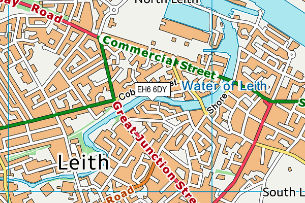 EH6 6DY map - OS VectorMap District (Ordnance Survey) EH6 6DY map - OS VectorMap District (Ordnance Survey)