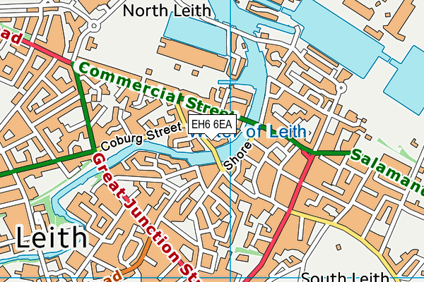 EH6 6EA map - OS VectorMap District (Ordnance Survey) EH6 6EA map - OS VectorMap District (Ordnance Survey)