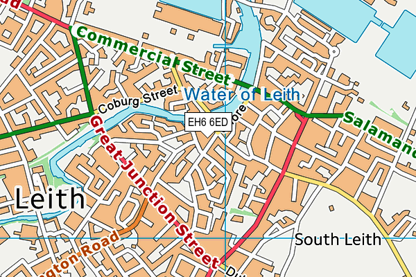 EH6 6ED map - OS VectorMap District (Ordnance Survey) EH6 6ED map - OS VectorMap District (Ordnance Survey)