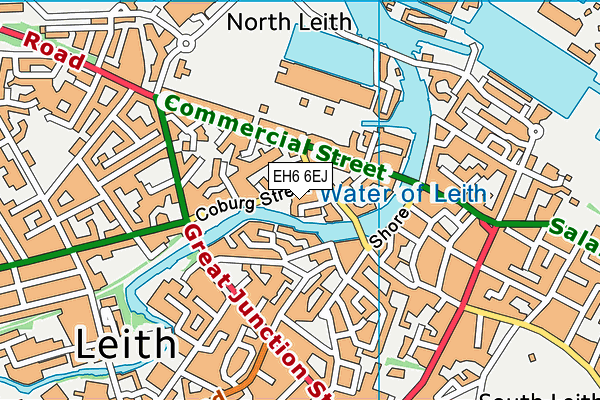 EH6 6EJ map - OS VectorMap District (Ordnance Survey) EH6 6EJ map - OS VectorMap District (Ordnance Survey)