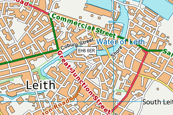 EH6 6ER map - OS VectorMap District (Ordnance Survey) EH6 6ER map - OS VectorMap District (Ordnance Survey)