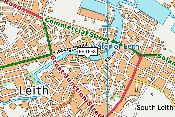 EH6 6ES map - OS VectorMap District (Ordnance Survey) EH6 6ES map - OS VectorMap District (Ordnance Survey)