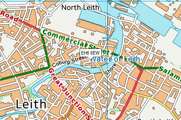 EH6 6EW map - OS VectorMap District (Ordnance Survey) EH6 6EW map - OS VectorMap District (Ordnance Survey)