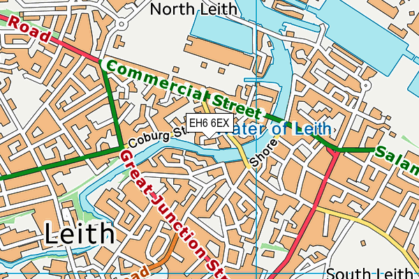 EH6 6EX map - OS VectorMap District (Ordnance Survey) EH6 6EX map - OS VectorMap District (Ordnance Survey)