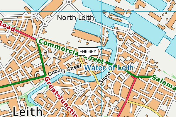 EH6 6EY map - OS VectorMap District (Ordnance Survey) EH6 6EY map - OS VectorMap District (Ordnance Survey)