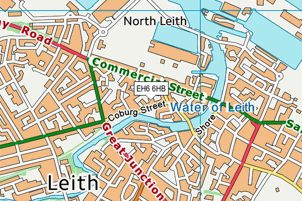 EH6 6HB map - OS VectorMap District (Ordnance Survey) EH6 6HB map - OS VectorMap District (Ordnance Survey)