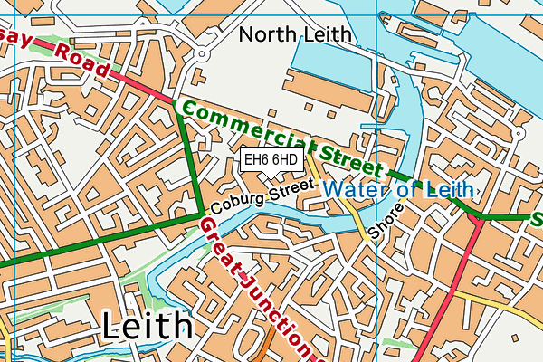 EH6 6HD map - OS VectorMap District (Ordnance Survey) EH6 6HD map - OS VectorMap District (Ordnance Survey)