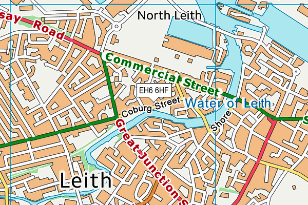 EH6 6HF map - OS VectorMap District (Ordnance Survey) EH6 6HF map - OS VectorMap District (Ordnance Survey)