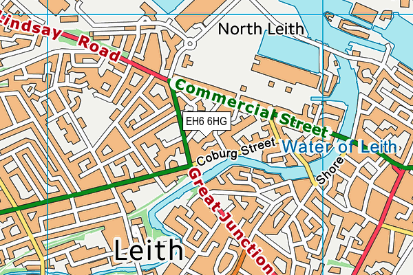 EH6 6HG map - OS VectorMap District (Ordnance Survey) EH6 6HG map - OS VectorMap District (Ordnance Survey)