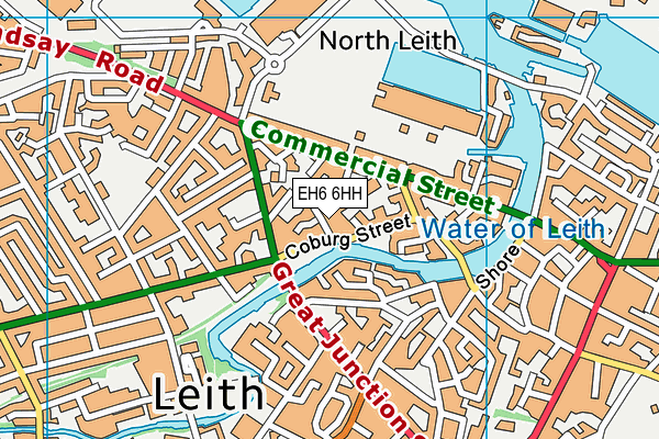 EH6 6HH map - OS VectorMap District (Ordnance Survey) EH6 6HH map - OS VectorMap District (Ordnance Survey)