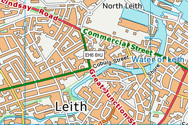 EH6 6HJ map - OS VectorMap District (Ordnance Survey) EH6 6HJ map - OS VectorMap District (Ordnance Survey)