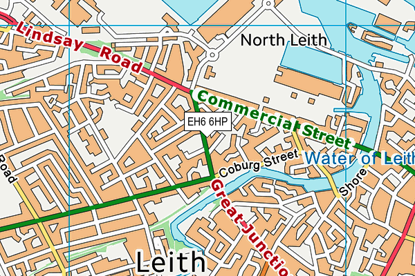 EH6 6HP map - OS VectorMap District (Ordnance Survey) EH6 6HP map - OS VectorMap District (Ordnance Survey)