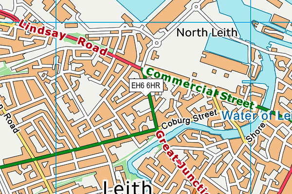 EH6 6HR map - OS VectorMap District (Ordnance Survey) EH6 6HR map - OS VectorMap District (Ordnance Survey)