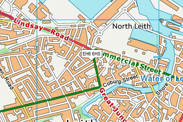 EH6 6HS map - OS VectorMap District (Ordnance Survey) EH6 6HS map - OS VectorMap District (Ordnance Survey)