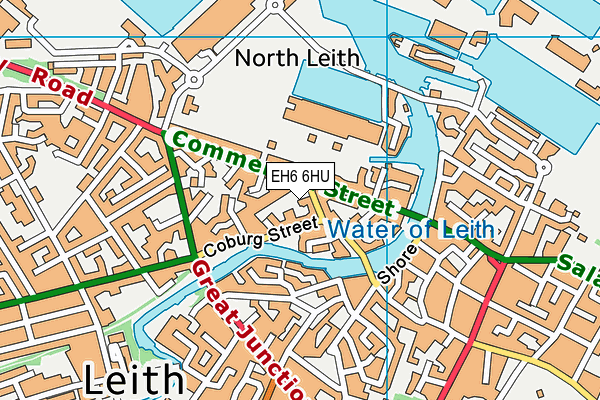 EH6 6HU map - OS VectorMap District (Ordnance Survey) EH6 6HU map - OS VectorMap District (Ordnance Survey)
