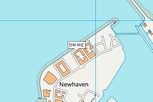 EH6 6HZ map - OS VectorMap District (Ordnance Survey) EH6 6HZ map - OS VectorMap District (Ordnance Survey)