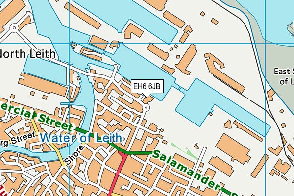 EH6 6JB map - OS VectorMap District (Ordnance Survey) EH6 6JB map - OS VectorMap District (Ordnance Survey)