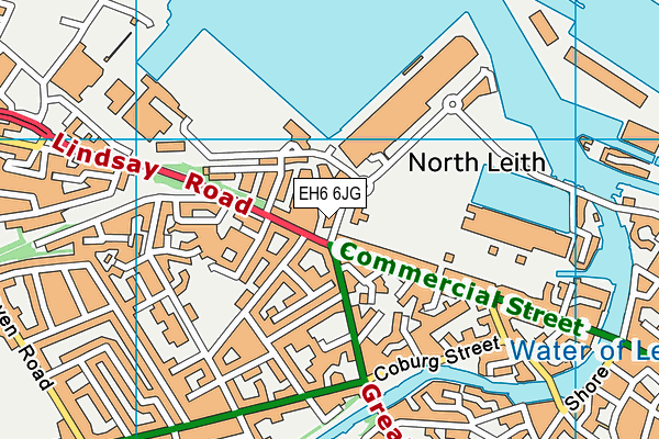 EH6 6JG map - OS VectorMap District (Ordnance Survey) EH6 6JG map - OS VectorMap District (Ordnance Survey)