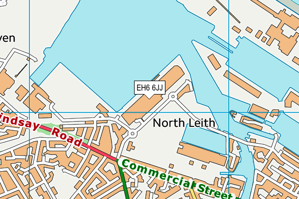 EH6 6JJ map - OS VectorMap District (Ordnance Survey) EH6 6JJ map - OS VectorMap District (Ordnance Survey)