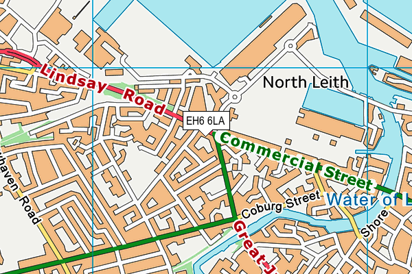 EH6 6LA map - OS VectorMap District (Ordnance Survey) EH6 6LA map - OS VectorMap District (Ordnance Survey)