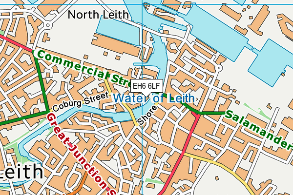 EH6 6LF map - OS VectorMap District (Ordnance Survey) EH6 6LF map - OS VectorMap District (Ordnance Survey)