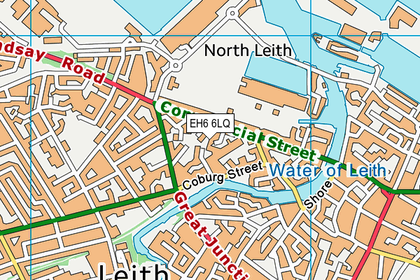 EH6 6LQ map - OS VectorMap District (Ordnance Survey) EH6 6LQ map - OS VectorMap District (Ordnance Survey)