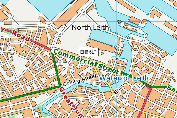 EH6 6LT map - OS VectorMap District (Ordnance Survey) EH6 6LT map - OS VectorMap District (Ordnance Survey)