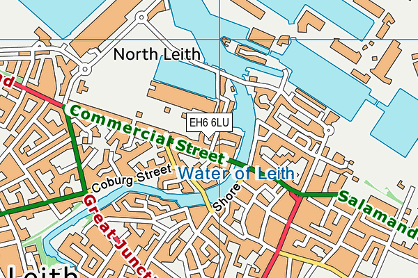 EH6 6LU map - OS VectorMap District (Ordnance Survey) EH6 6LU map - OS VectorMap District (Ordnance Survey)