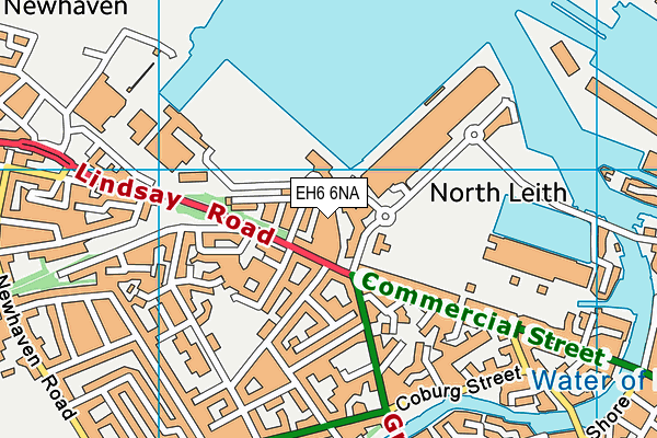 EH6 6NA map - OS VectorMap District (Ordnance Survey) EH6 6NA map - OS VectorMap District (Ordnance Survey)